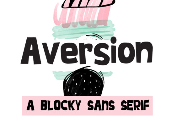 Aversion Display Font for Editorial Titles and Brand Identity