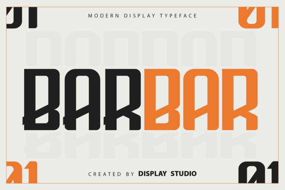 Barbar: A Bold Modern Display Font