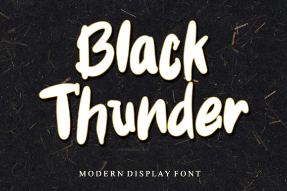 Black Thunder Display Font for Bold Campaign Headlines