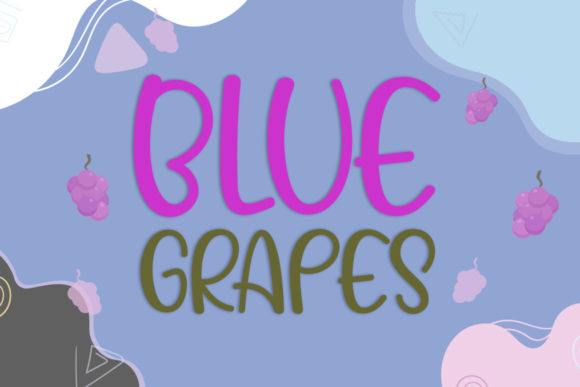 Blue Grapes Font for Playful, Trustworthy Branding