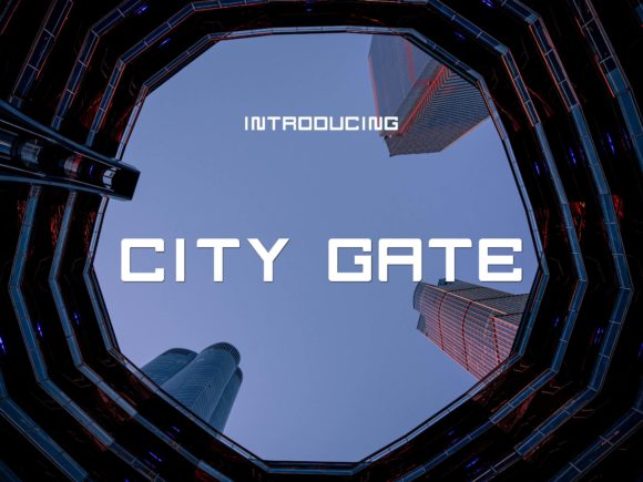 City Gate: A Modern Display Font for Digital Brand Identity