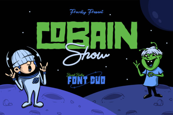 Cobain Show Duo Font for Craft Projects and Branding