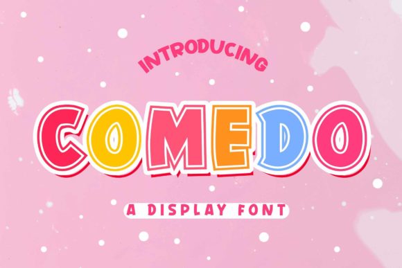 Comedo: A Playful Display Font for Editorial Charm
