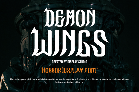 Demon Wings Horror Display Font: A Designer's Review