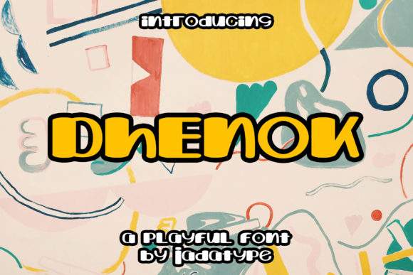 Dhenok: A Chic Display Font for Friendly Editorial Identity