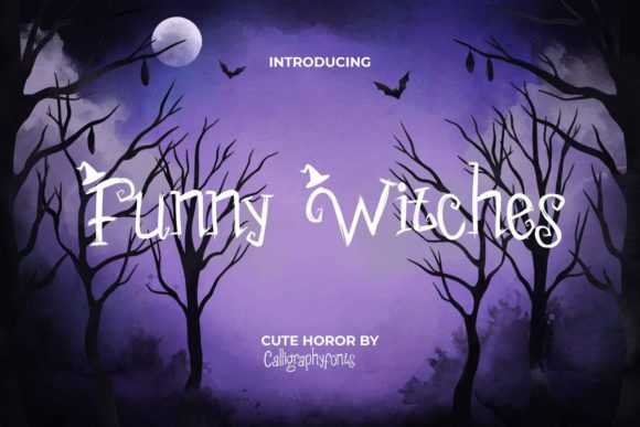 Funny Witches Display Font for Spooky Seasonal Campaigns