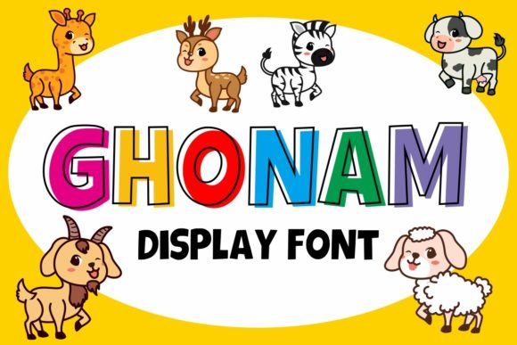 Ghonam: A Friendly Display Font for Small Business Branding