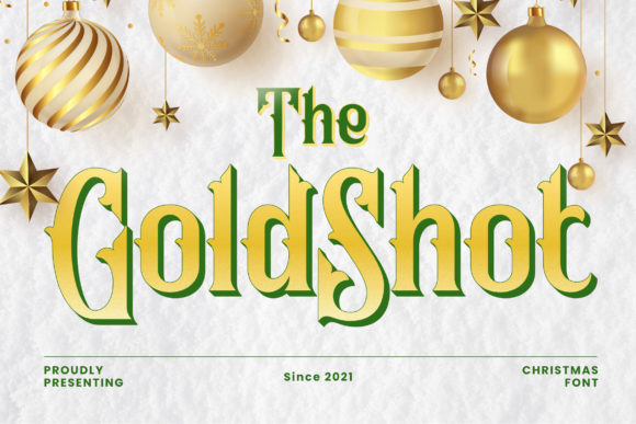 Gold Shot: A Tall Vintage Display Font for Joyful Branding