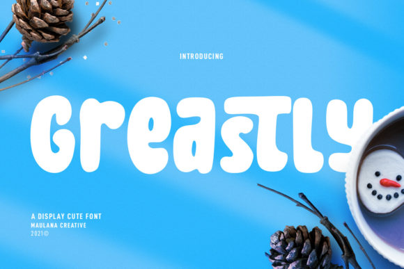 Greastly: A Cute Display Font for Modern Editorials