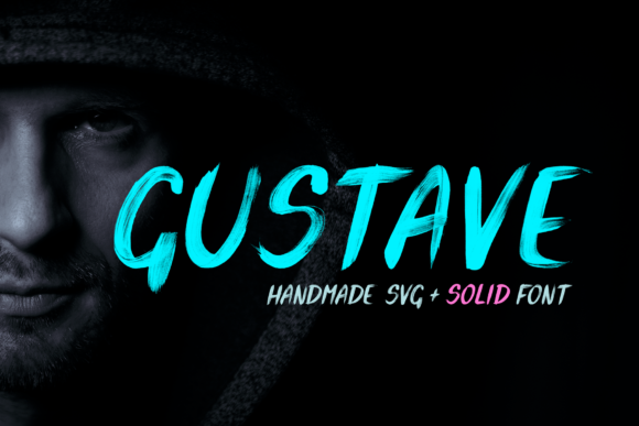 Gustave: A Bold All-Caps Brush Display Font for Makers
