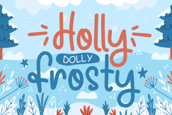 Holly Frosty: A Playful Monoline Display Font for Seasonal Branding