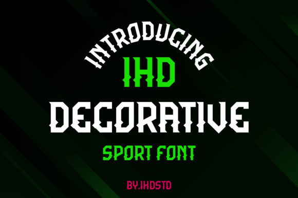 IHD Display Font for Bold Digital Branding