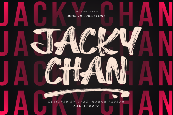 Jacky Chan: A Hyper-Realistic Display Font for Makers