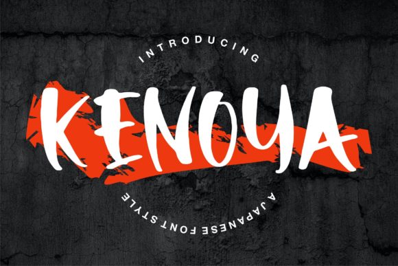 Kenoya Display Font for Handmade & Boutique Branding