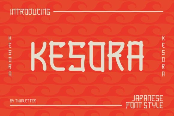 Kesora: A Japanese-Inspired Display Font That Stops Scrollers
