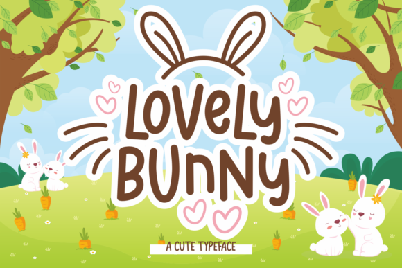 Lovely Bunny Display Font for Playful Branding