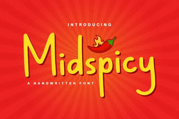 Midspicy: A Handwritten Display Font for Authentic Branding