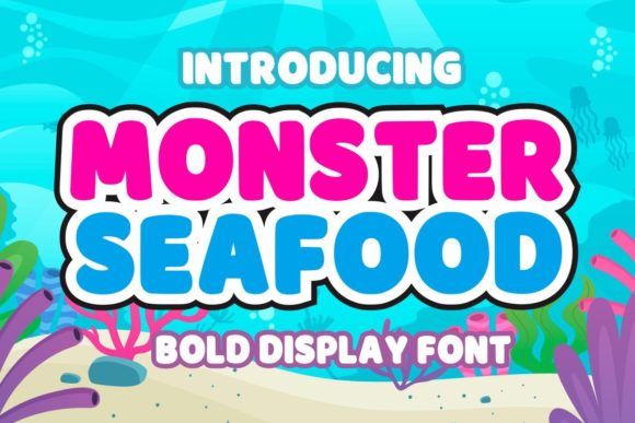 Monster Seafood: A Bold Display Font for Editorial Impact