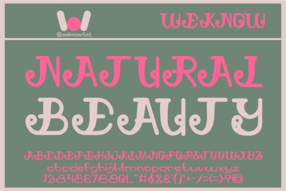 Natural Beauty Display Font for Editorial Design