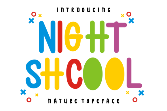 Night Shcool: The Trendy Display Font Your Brand Needs