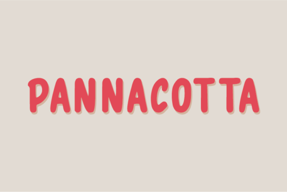 Pannacotta Display Font: Organic Type for Marketing Visuals