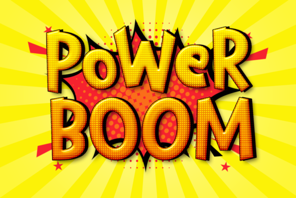Power Boom: A Fun and Bold Display Font for Digital Design
