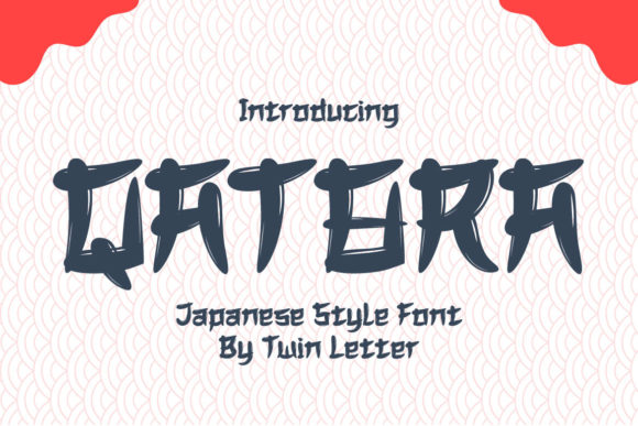 Qatara: A Striking Japanese-Inspired Display Font