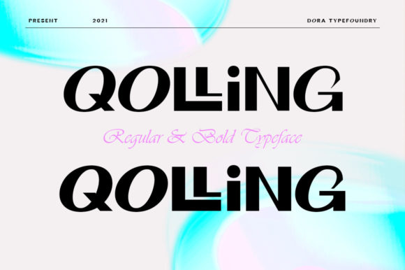 Qolling: A Bold Modern Display Font for Editorial Design