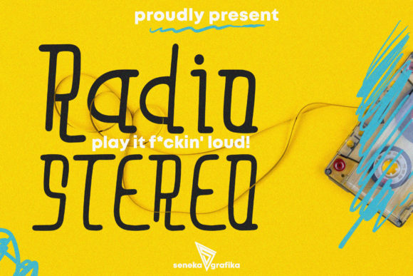 Radio Stereo Font: A Clean Display Typeface for Bold Visual Statements