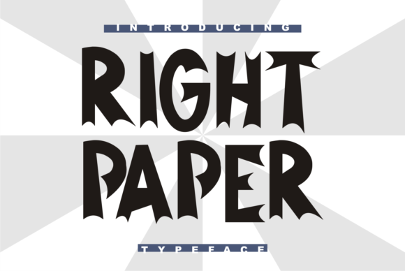 Right Paper: The Thick-Lettered Display Font for Bold Branding