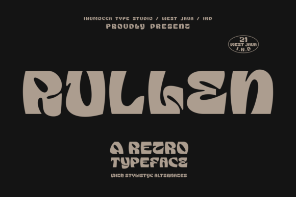 Rullen Retro Display Font for Website Headers and Branding