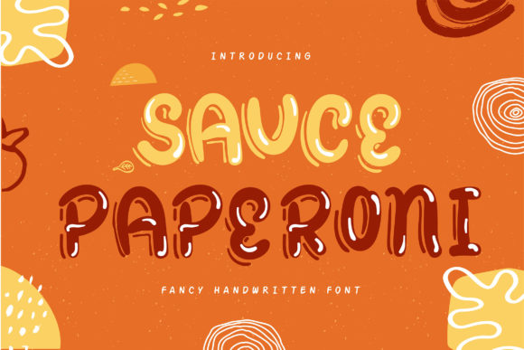 Sauce Paperoni Display Font for Playful Branding