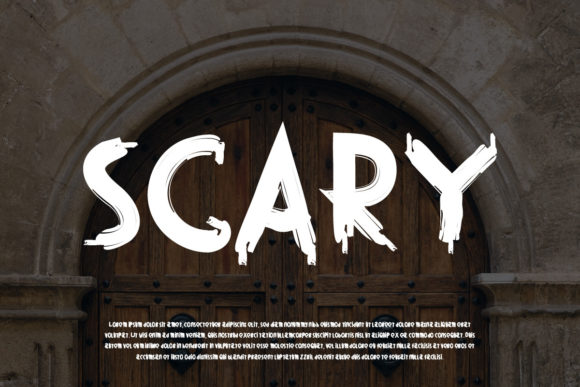 Scary Font: A Playful Display Typeface for Campaign Impact