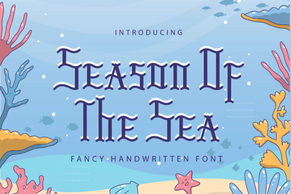 Season of the Sea: A Chic Display Font for Digital Design