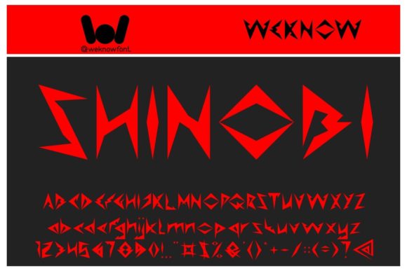 Shinobi: A Horror-Styled Display Font for Bold Brand Identity