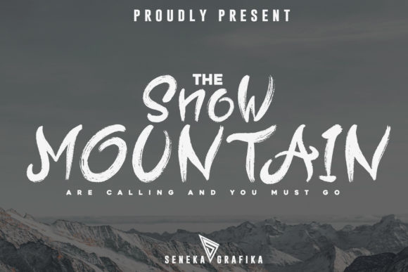 Snow Mountain Font for Handmade Creators