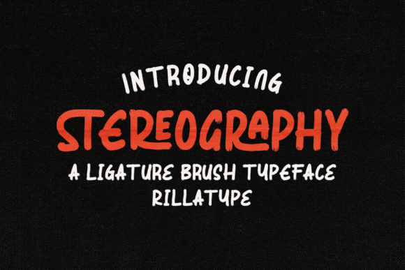 Stereography Handwritten Font for Makers