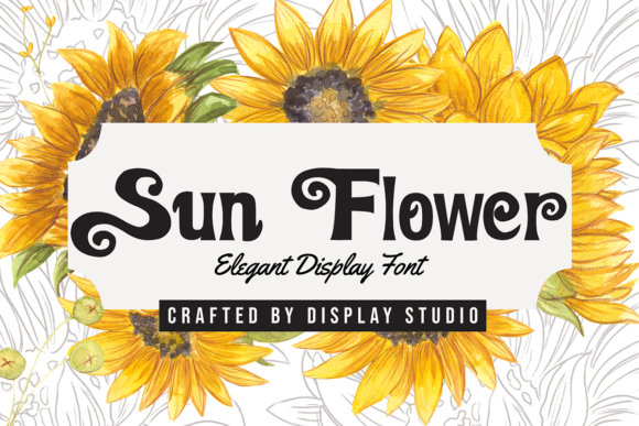Sun Flower: A Chic Display Font for Thoughtful Editorial Design