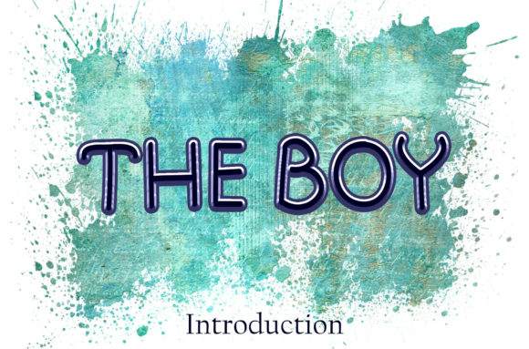 The Boy Font: A Cute Display Typeface for Crafters